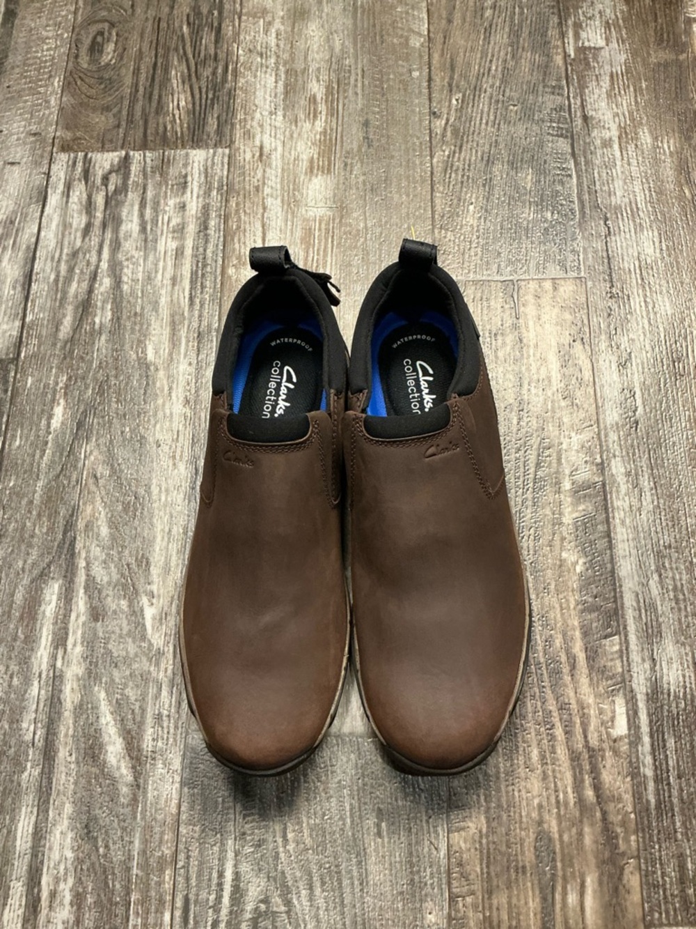 Clarks Men’s Brown Leather Slip-On Loafer Size 10 - Picture 16 of 16